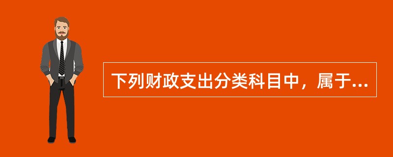 下列财政支出分类科目中，属于财政支出功能分类的是（）。