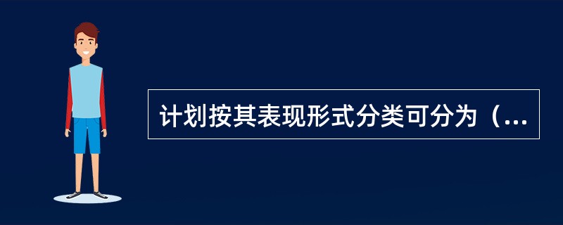 计划按其表现形式分类可分为（）计划。