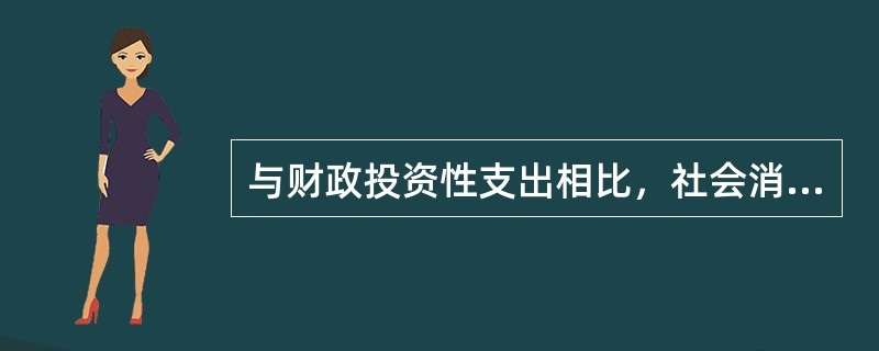 与财政投资性支出相比，社会消费性支出最大的特点是（　）。