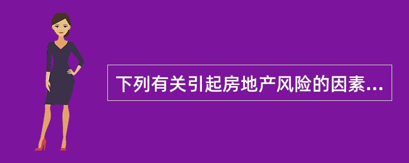 下列有关引起房地产风险的因素中，属于房地产投资不可抗力的风险因素的有（）。