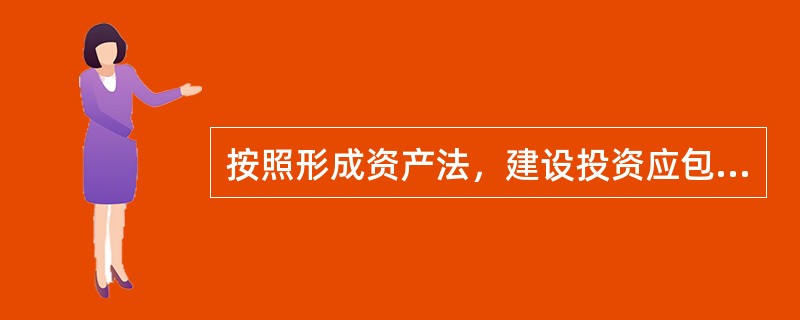 按照形成资产法，建设投资应包括形成固定资产的费用、形成无形资产的费用、形成其他资产的费用和（）。