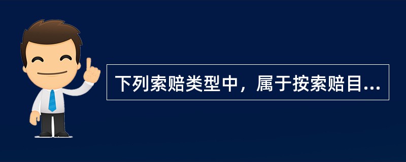 下列索赔类型中，属于按索赔目的分类的是()