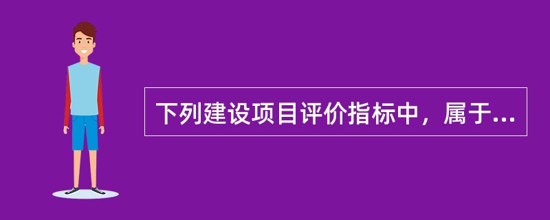 下列建设项目评价指标中，属于项目财务盈利能力评价指标的有（　　）。