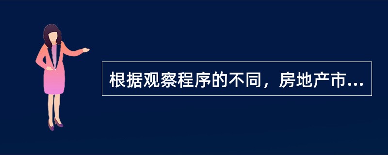 根据观察程序的不同，房地产市场调研的观察法可分为()。