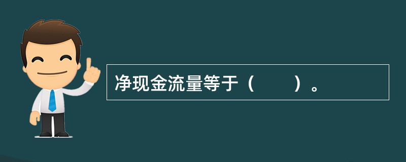 净现金流量等于（　　）。