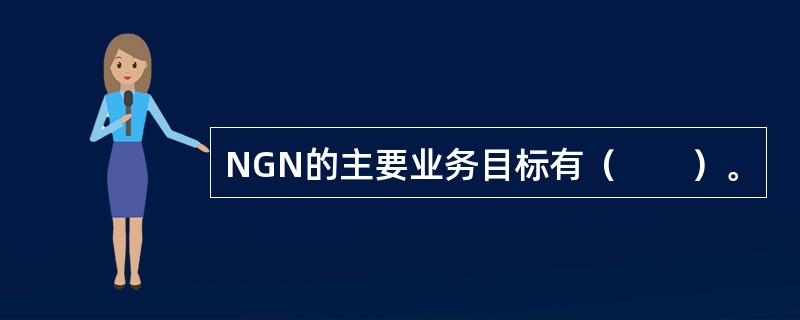NGN的主要业务目标有（　　）。