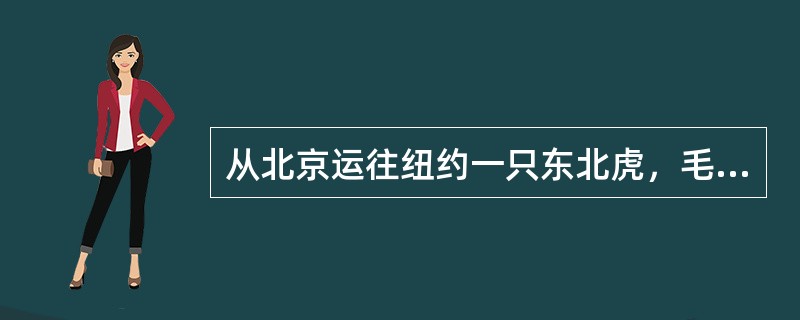 从北京运往纽约一只东北虎，毛重为240.0Kgs，体积为160～105～100cm3，运价资料：M420.00；N64.46；4546.34～300486。运价构成形式为“150～ofMormalGC