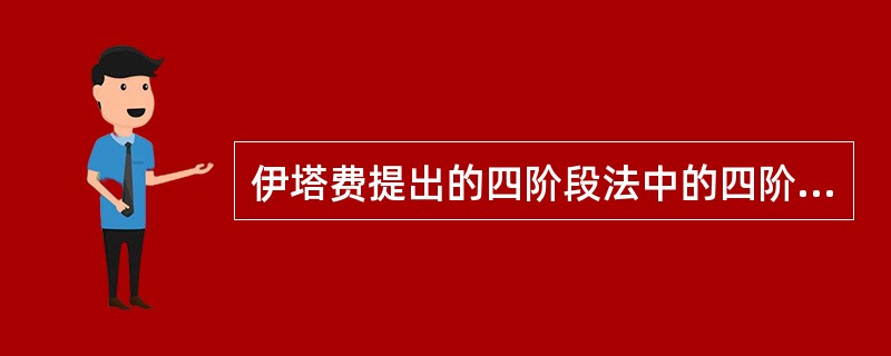 伊塔费提出的四阶段法中的四阶段是指运输发展的“点”、“线”、“网”阶段和（　）。