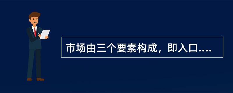 市场由三个要素构成，即入口.购买力和（　　）.