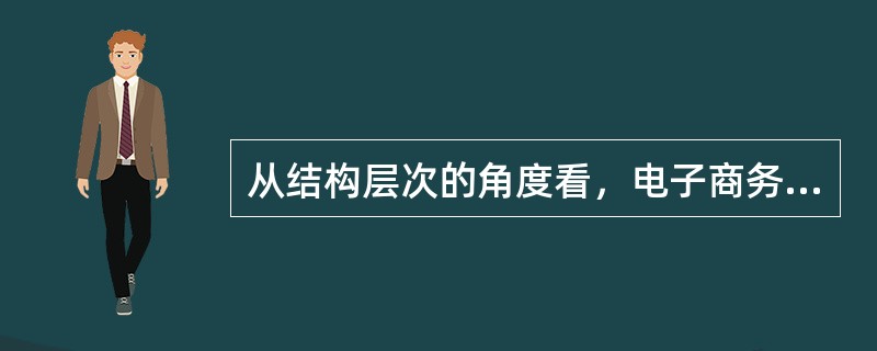 从结构层次的角度看，电子商务系统的框架结构包括（　　）。