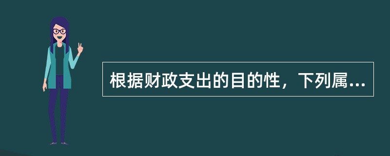 根据财政支出的目的性，下列属于创造性支出的有（　）。