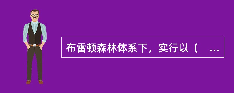 布雷顿森林体系下，实行以（　）为中心的固定汇率制度。