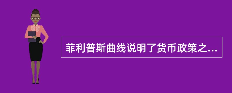 菲利普斯曲线说明了货币政策之间存在矛盾的是（　）。