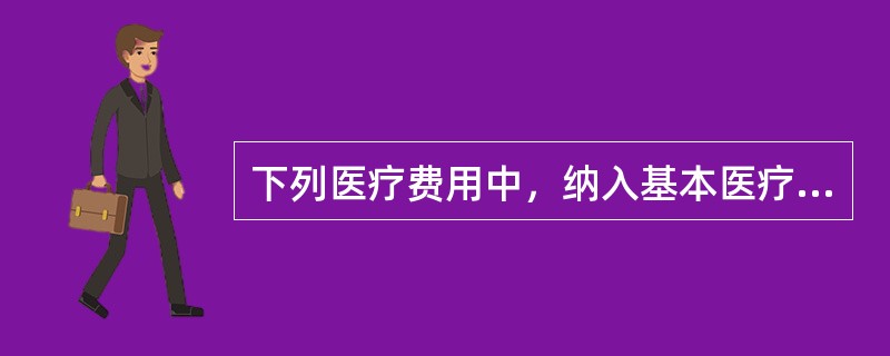 下列医疗费用中，纳入基本医疗保险基金支付范围的是（　）。