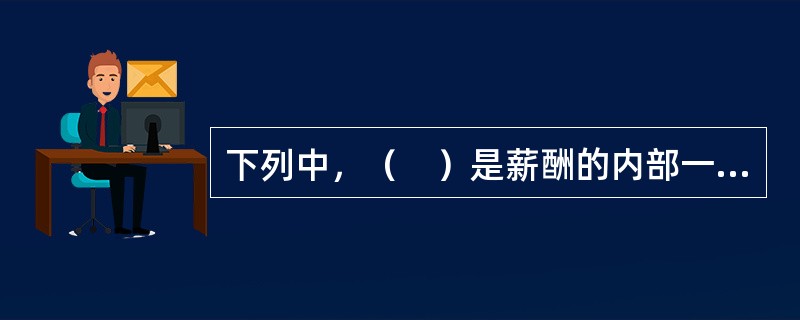 下列中，（　）是薪酬的内部一致性和外部竞争性之间进行平衡的一种结果。