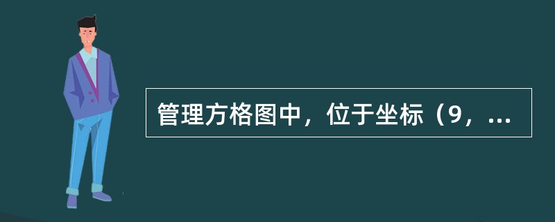 管理方格图中，位于坐标（9，1）位置的领导风格的特点是（　）。