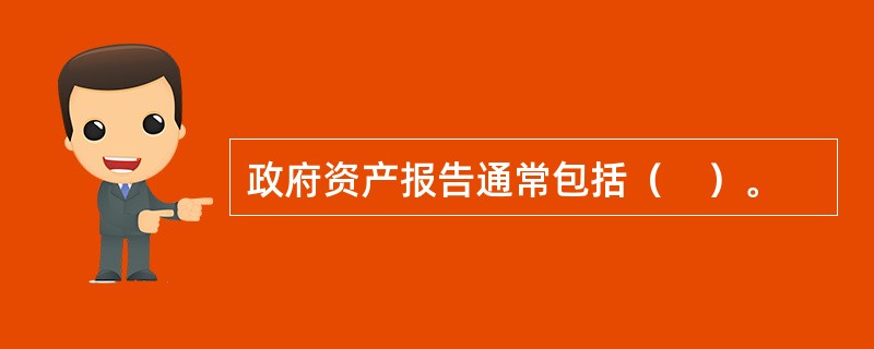 政府资产报告通常包括（　）。
