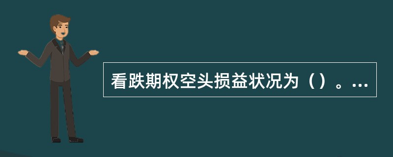 看跌期权空头损益状况为（）。（不计交易费用）