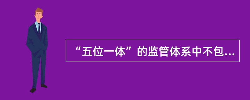 “五位一体”的监管体系中不包括()。