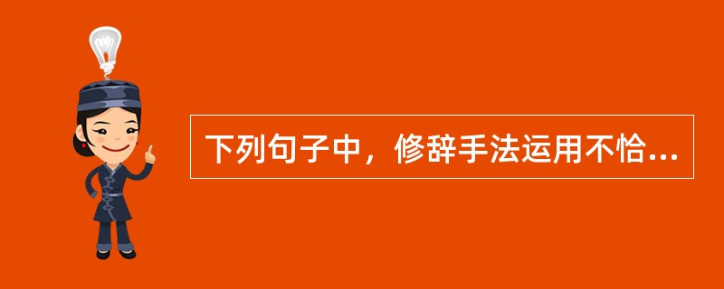 下列句子中，修辞手法运用不恰当的是（　　）。