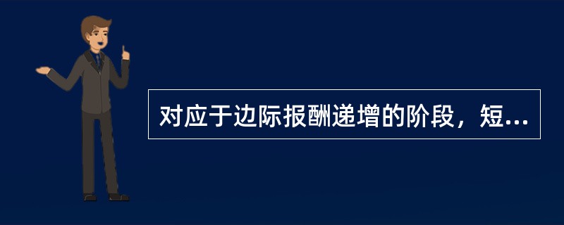 对应于边际报酬递增的阶段，短期总成本曲线（　　）。[中国人民银行真题]