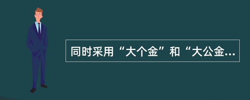 同时采用“大个金”和“大公金”两大业务板块的银行有（　　）。