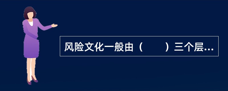 风险文化一般由（　　）三个层次组成。