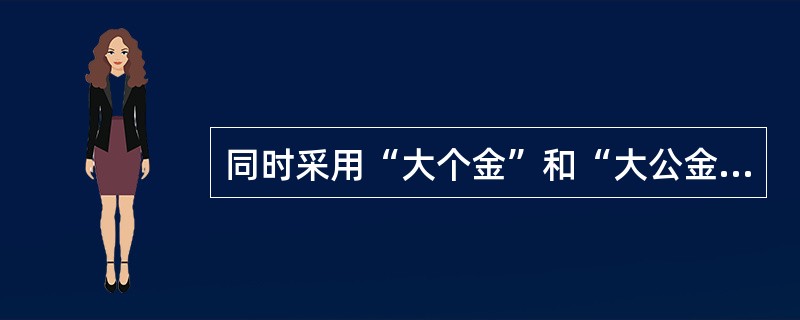 同时采用“大个金”和“大公金”两大业务板块的银行有（　　）。