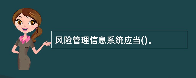 风险管理信息系统应当()。