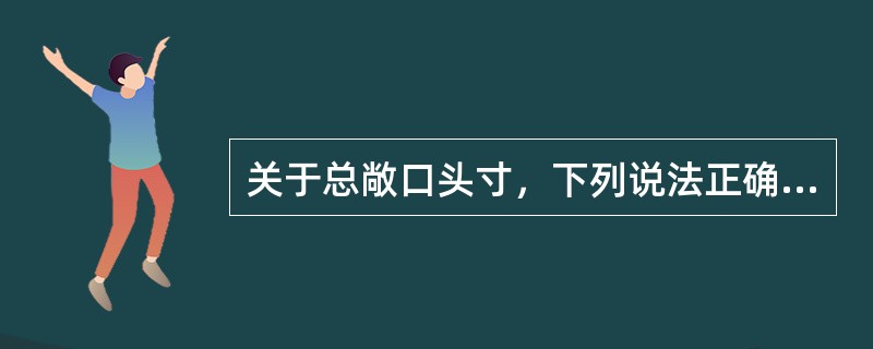 关于总敞口头寸，下列说法正确的是（　　）。