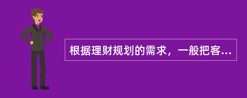 根据理财规划的需求，一般把客户信息分为（　　）。
