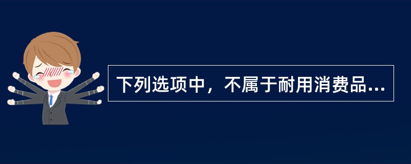 下列选项中，不属于耐用消费品的是（　）。