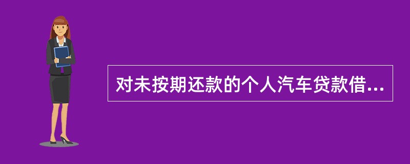 对未按期还款的个人汽车贷款借款人，银行可以采取的催收方式包括()。
