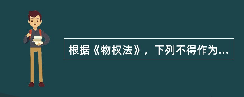 根据《物权法》，下列不得作为个人质押贷款质押物的是（　　）。[2014年11月真题]