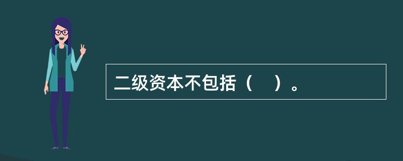 二级资本不包括（　）。