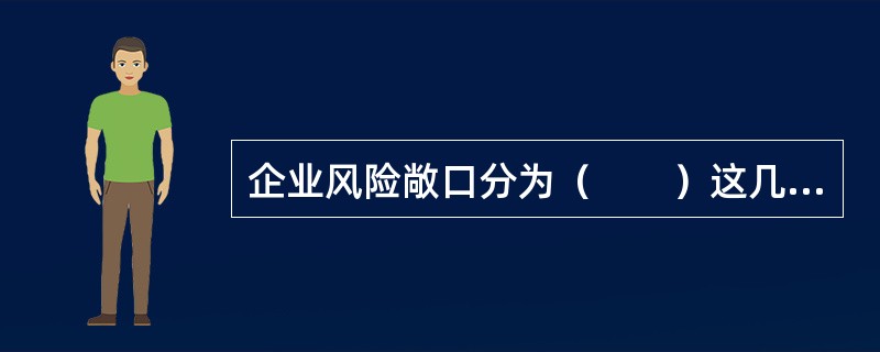 企业风险敞口分为（　　）这几种类型。 <br />Ⅰ 单向敞口Ⅱ 双向敞口Ⅲ 多向敞口Ⅳ 上游敞口 