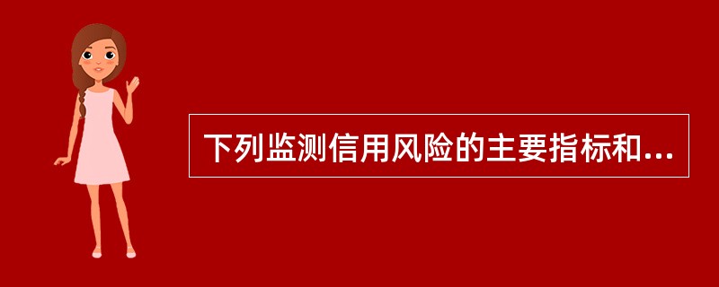 下列监测信用风险的主要指标和计算方法错误的是（　　）。<br />Ⅰ．预期损失率=资产风险暴露/预期损失率×100%<br />Ⅱ．单一（集团）客户贷款集中度=最大一家（集团）