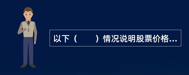 以下（　　）情况说明股票价格被低估，因此购买这种股票可行。<br />Ⅰ．NPV＜0<br />Ⅱ．NPV＞0<br />Ⅲ．内部收益率k*＞具有同等风险水平股票的