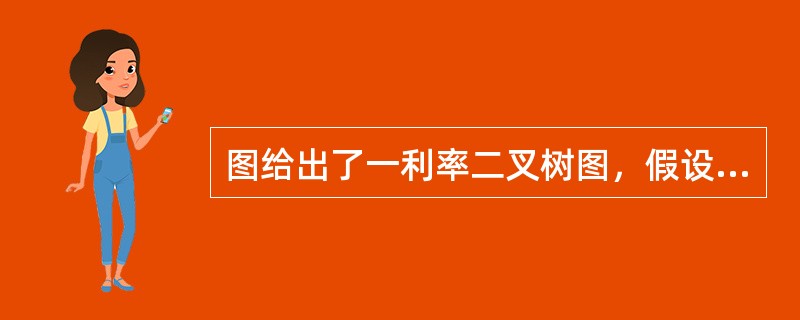 图给出了一利率二叉树图，假设所有分支上的概率都是1／2，用倒向法计算两年期零息债券的价格为（　　）。<br /><img border="0" style=&qu