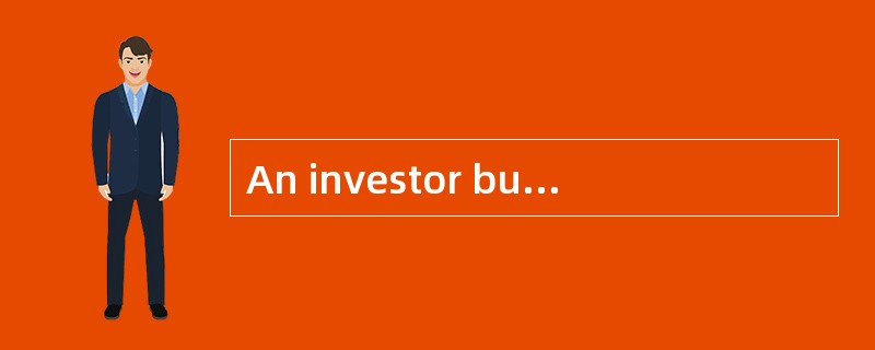 An investor buys a stock on margin and holds the position for one year.<br /><img border=&q