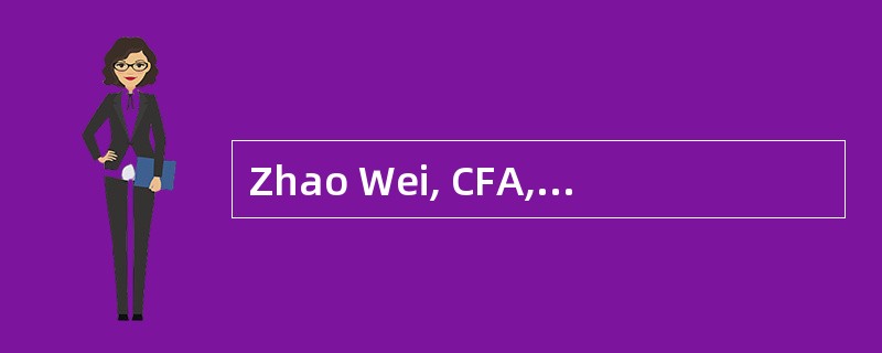 Zhao Wei, CFA, is a well-known and respected analyst who follows the financial software industry. He