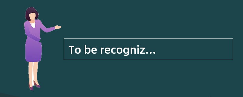 To be recognized as a financial statement element under the IFRS Framework for the Preparation and P