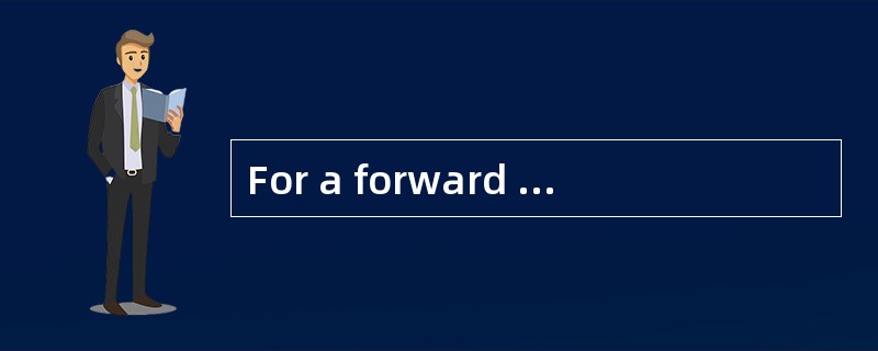 For a forward contract with a value of zero, a situation where the spot price is above the forward p