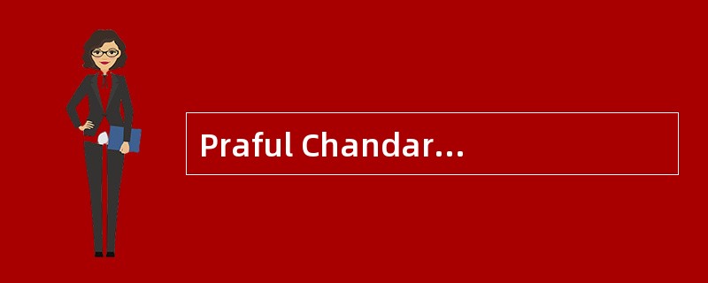 Praful Chandarana, CFA, is starting a new business to offer investment-consulting services to pensio