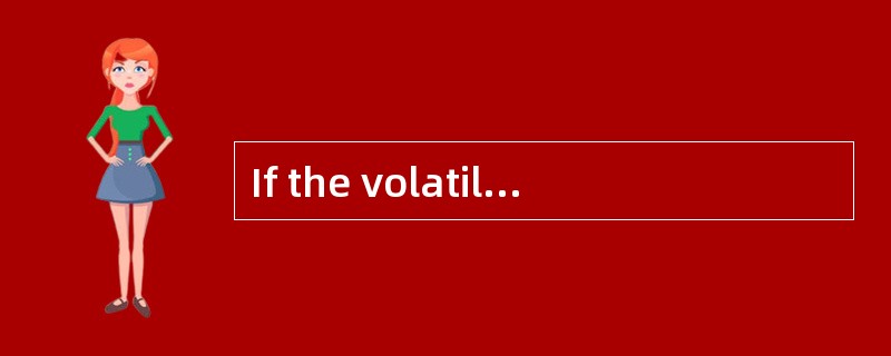 If the volatility of returns of an underlying security increases, then: