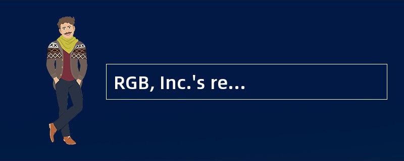 RGB, Inc.'s receivable turnover is ten times, the inventory turnover is five times, and the pay