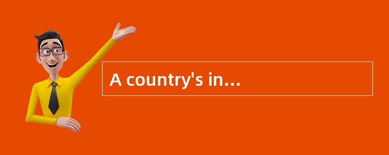A country's international transactions accounts data for last year are presented in its domesti