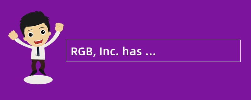 RGB, Inc. has a gross profit of $45,000 on sales of $150,000. The balance sheet shows average total