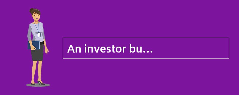 An investor buys stock on margin and holds the position for exactly one year.<br /><img bor