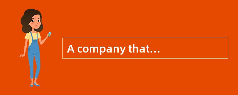 A company that uses International Financial Reporting Standards (IFRS) entered into a three-year con